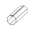 60mm octagonal tube