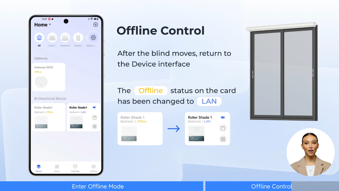 Local Area Network Control in Blindzoom App