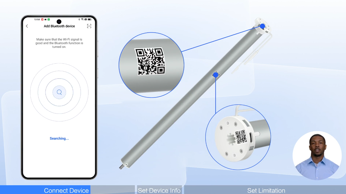 How to add BLE device into Blindzoom App